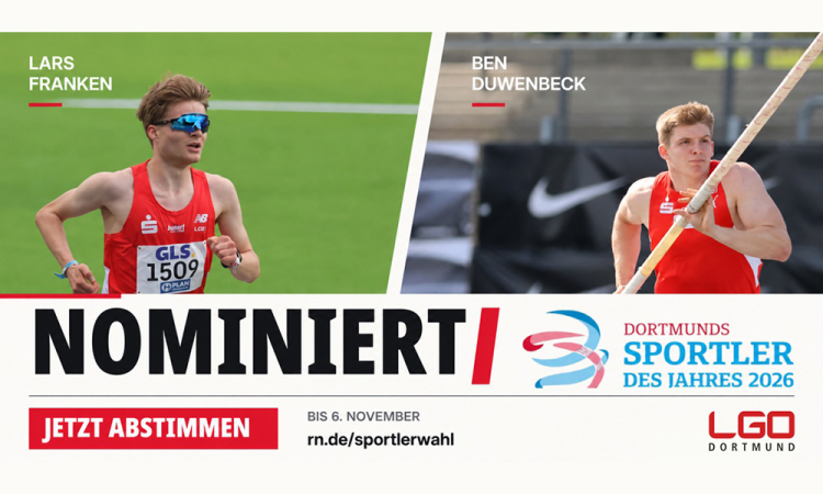 Lars Franken und Ben Duwenbeck für Dortmunds Sportlerwahl 2026 nominiert!